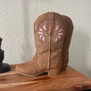 Magellan Outdoors Brown and Pink Kids Boots